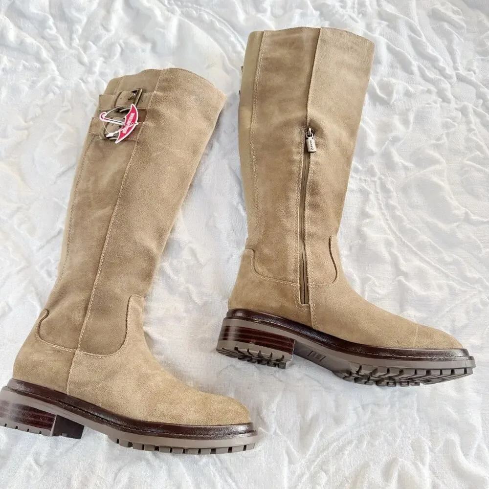 Blondo Reagan Waterproof Knee High Lug Boot Size 6 New